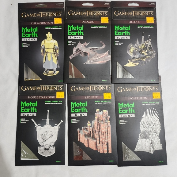 NEW Metal Earth ICONX Kits DROGON ST SIGIL SILENCE IRON THRONE RED KEEP MOUNTAIN - Picture 4 of 9